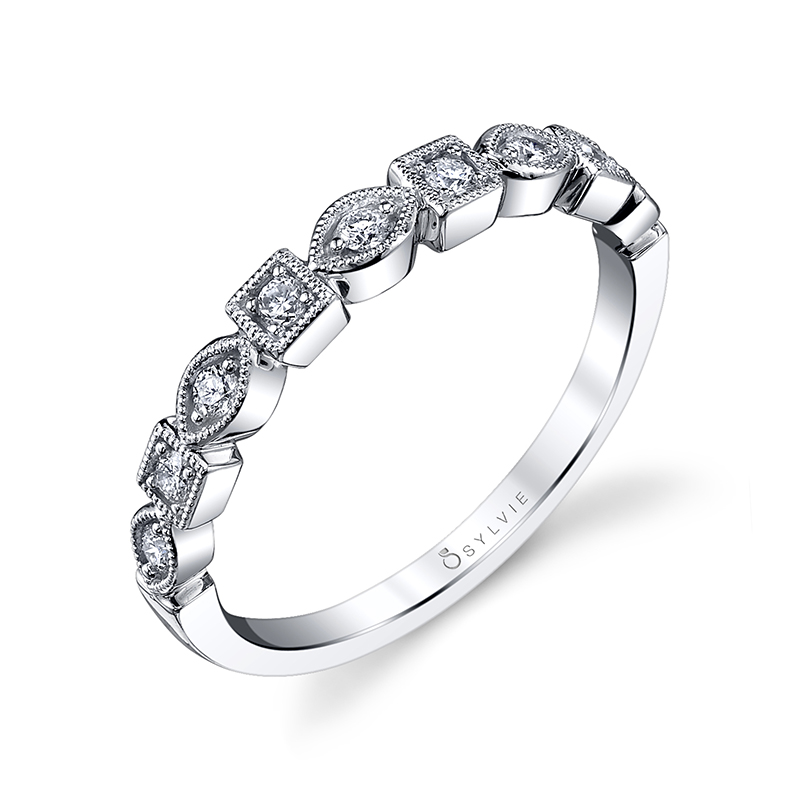 Square and Marquise Stackable Band
