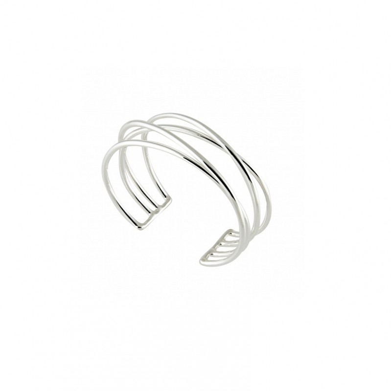 Sterling Double Crossed Cuff